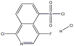 4-氟异喹啉-5-磺酰氯盐酸盐 结构式