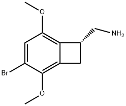 (4-Bromo-3,6-dimethoxybenzocyclobuten-1-yl)methylaminehydrobromide 结构式
