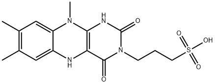 1,5-dihydro-3-(3-sulfopropyl)lumiflavin Structure