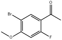 1-(5-溴-2-氟-4-甲氧基-苯基)-乙酮 结构式