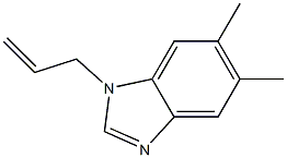 1H-Benzimidazole,5,6-dimethyl-1-(2-propenyl)-(9CI) 结构式