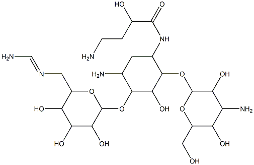 6'-N-formimidoylamikacin Struktur