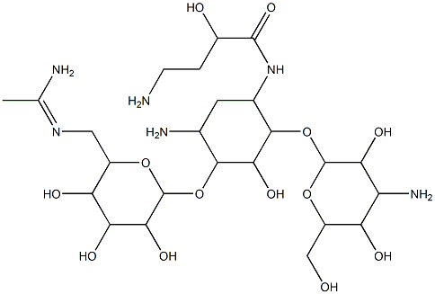 6'-N-acetimidoylamikacin Struktur