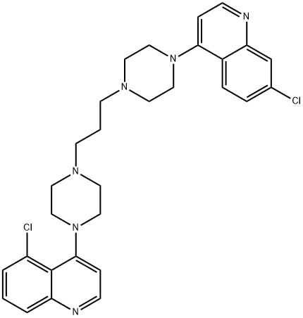 5-Chloro 7-Deschloropiperaquine 结构式