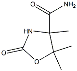4-Oxazolidinecarboxamide,4,5,5-trimethyl-2-oxo-(6CI,7CI) Structure