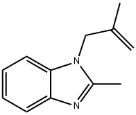 1H-Benzimidazole,2-methyl-1-(2-methyl-2-propenyl)-(9CI) 结构式