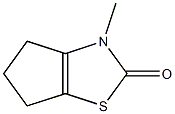 {2H-Cyclopenta[d]thiazol-2-one,} 3,4,5,6-tetrahydro-3-methyl- Structure