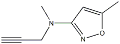 3-Isoxazolamine,N,5-dimethyl-N-2-propynyl-(9CI) Struktur