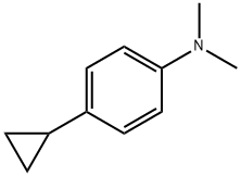 BenzenaMine, 4-cyclopropyl-N,N-diMethyl- Structure