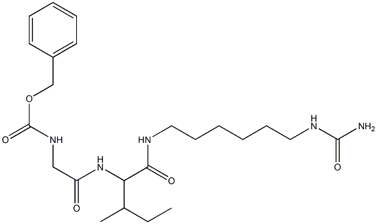 N-carbobenzoxyglycyl-leucyl-aminohexanoyl-sepharose 结构式