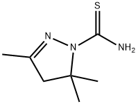 2-Pyrazoline-1-carboxamide,3,5,5-trimethylthio-(6CI,7CI) Struktur
