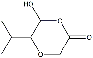 1,4-Dioxan-2-one,6-hydroxy-5-(1-methylethyl)-(9CI) Struktur