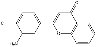 4H-1-Benzopyran-4-one,2-(3-amino-4-chlorophenyl)-(9CI) Struktur