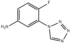 4-fluoro-3-(1H-tetrazol-1-yl)aniline(SALTDATA: FREE) Structure