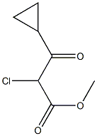 Cyclopropanepropanoic  acid,  -alpha--chloro--bta--oxo-,  methyl  ester 结构式