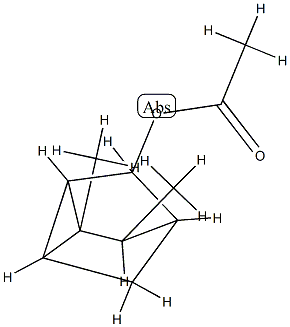 Tricyclo[2.2.1.02,6]heptan-3-ol, 1,7-dimethyl-, acetate, stereoisomer (9CI) Struktur