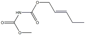 Imidodicarbonic  acid,  C-methyl  C-(2E)-2-penten-1-yl  ester Structure