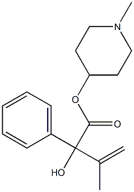 α-(1-メチルエテニル)-α-ヒドロキシベンゼン酢酸1-メチル-4-ピペリジル 化学構造式