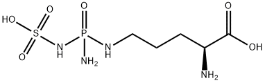 Nδ-[(Sulfoamino)(amino)phosphinyl]-L-ornithine Struktur