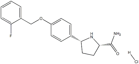 (2S,5R)-5-(4-((2-氟苄基)氧基)苯基)吡咯烷-2-甲酰胺盐酸盐, 934240-31-0, 结构式