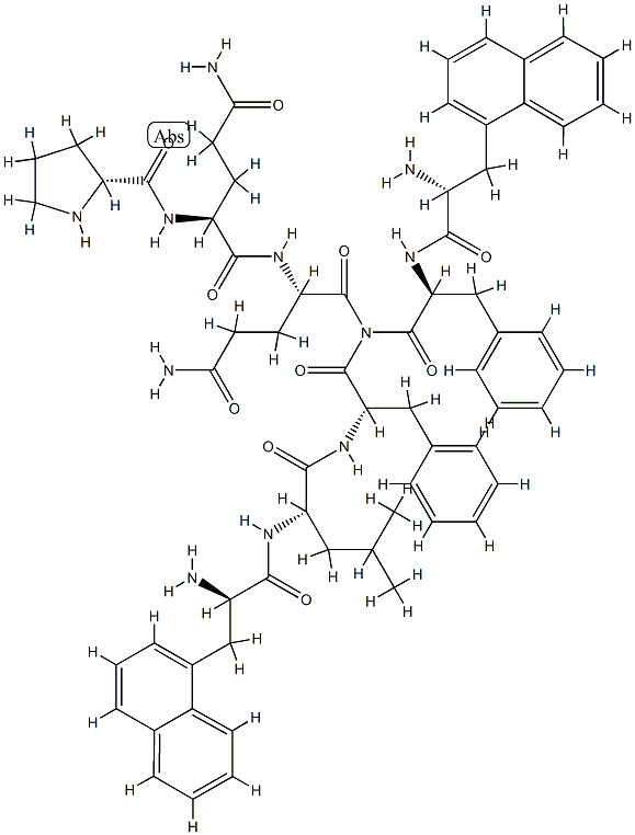 substance P (4-11), Pro(4)-Npa(7,9)-Phe(11)- 结构式