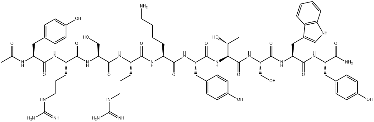 乙酰十肽-3 结构式