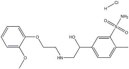 アモスラロール塩酸塩 化学構造式