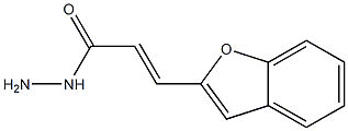 β-(ベンゾフラン-2-イル)アクリル酸ヒドラジド 化学構造式