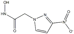 1-acetohydroxamic acid-3-nitropyrazole Struktur