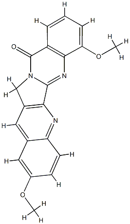 Quino[2,3:3,4]pyrrolo[2,1-b]quinazolin-11(13H)-one,  2,7-dimethoxy- Struktur