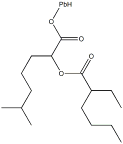 (2-乙基己酸-O)(异辛酸-O)铅, 94246-90-9, 结构式