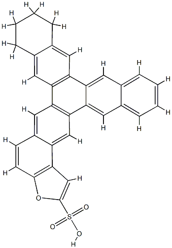 sulfotrinaphthyleneofuran Structure