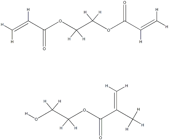 poly(hydroxyethylmethacrylate bisglycolacrylate) Struktur
