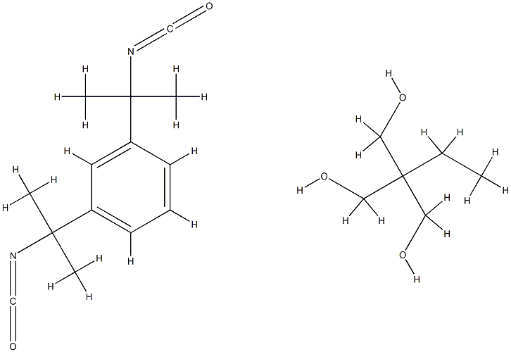 1,3-Propanediol, 2-ethyl-2-(hydroxymethyl)-, polymer with 1,3-bis(1-isocyanato-1-methylethyl)benzene Structure