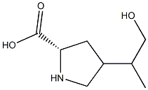 Proline, 4-(2-hydroxy-1-methylethyl)- (6CI,9CI) 结构式