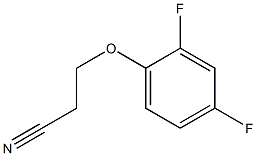 3-(2,4-difluorophenoxy)propanenitrile Structure