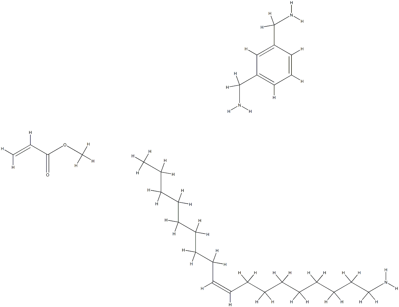 2-Propenoic acid, methyl ester, reaction products with 1,3-benzenedimethanamine and oleylamine Structure