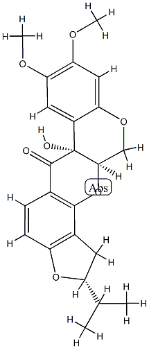 1',2'-dihydro-6-hydroxyrotenone Structure