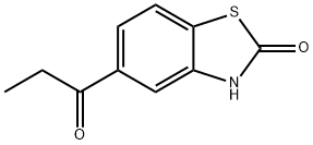 2(3H)-Benzothiazolone,5-(1-oxopropyl)-(9CI) Struktur
