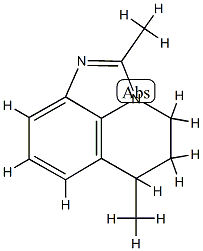 4H-Imidazo[4,5,1-ij]quinoline,5,6-dihydro-2,6-dimethyl-(7CI,9CI) 结构式