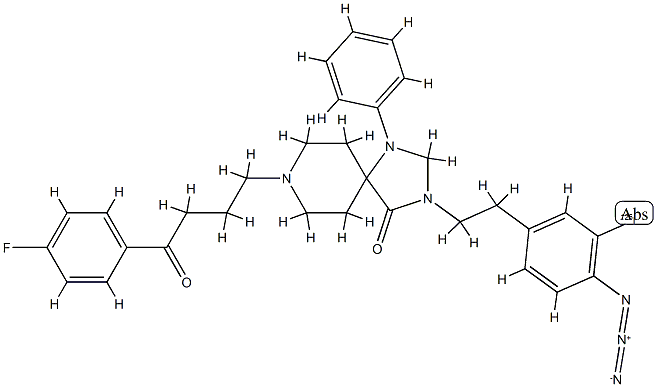 N-(4-azido-3-iodophenethyl)spiperone 结构式