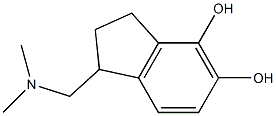 1H-Indene-4,5-diol,1-[(dimethylamino)methyl]-2,3-dihydro-(9CI) Struktur
