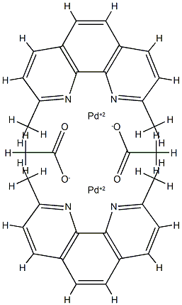 ACETATO(2,9-DIMETHYL-1,10-PHENANTHROLINE)PALLADIUM(II)DIMERBIS(TRIFLUOROMETHANESULFONATE),99%, 959698-19-2, 结构式