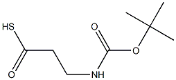 Propanethioicacid,3-[[(1,1-dimethylethoxy)carbonyl]amino]-(9CI) Structure