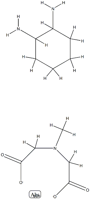 N-methyliminodiacetato-1,2-diaminocyclohexane platinum(II) Struktur
