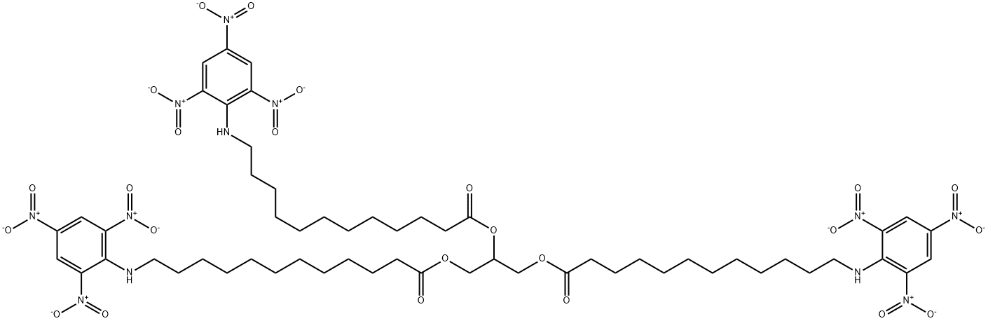 trinitrophenylaminolauryl triglyceride Structure