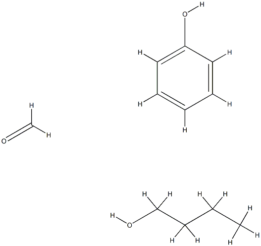 Formaldehyde, reaction products with Bu alcohol and phenol 结构式