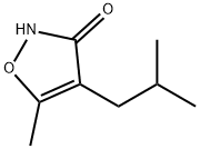 3(2H)-Isoxazolone,5-methyl-4-(2-methylpropyl)-(9CI) 结构式