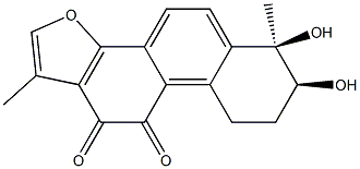 (6R)-6,7,8,9-Tetrahydro-6β,7β-dihydroxy-1,6-dimethylphenanthro[1,2-b]furan-10,11-dione Structure