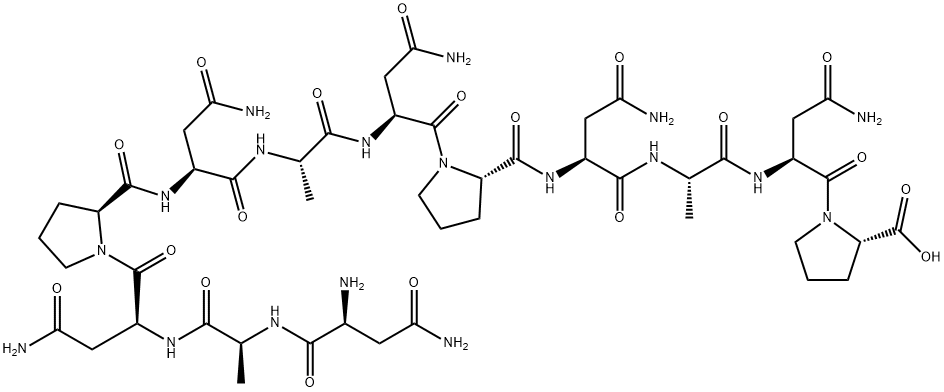 (asparaginyl-alanyl-asparaginyl-proline)3 Structure